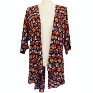 New LuLaRoe Lindsay kimono-style cover-up geometric S